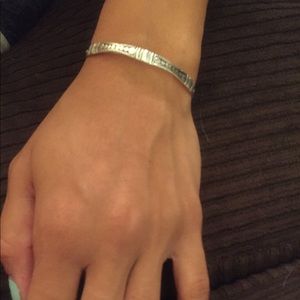 Sterling Silver Hand Hammered Bracelet